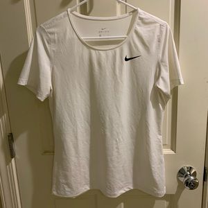 Nike white dry-fit workout shirt